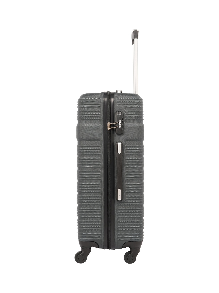 3-Piece Hardside Luggage Set, 20/ 24/ 28 inch ABS Spinner Trolley Bags with Combination Lock, KTMC-9199- Blackish Green