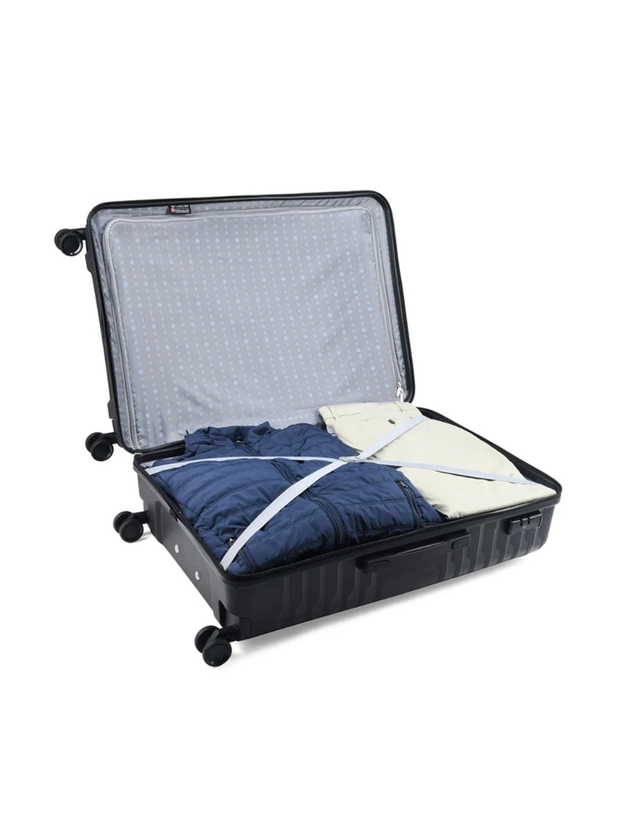 Harbor Plus Hard Shell 8W 76 cm Large Check-In Luggage - Black