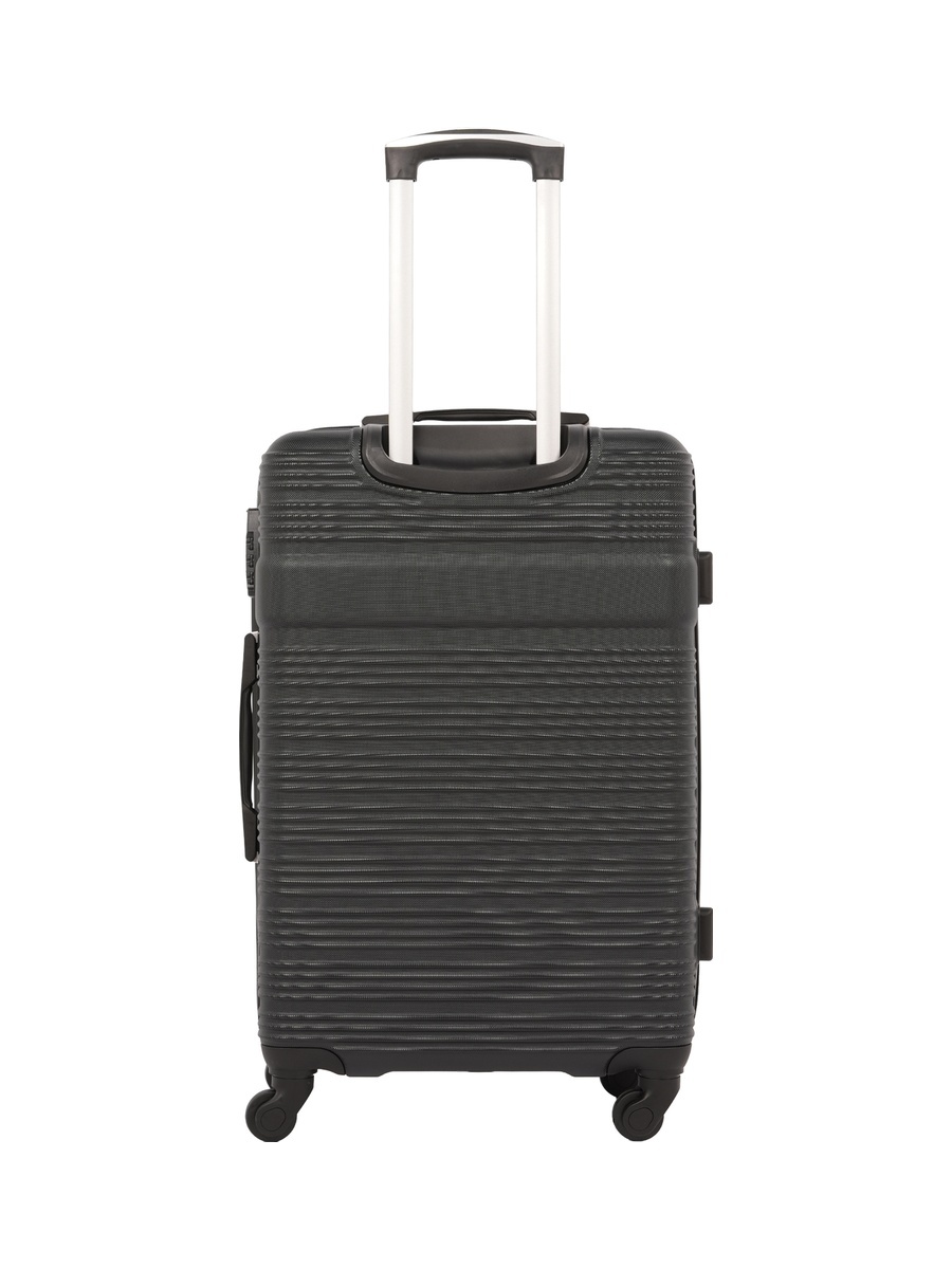 3-Piece Hardside Luggage Set, 20/ 24/ 28 inch ABS Spinner Trolley Bags with Combination Lock, KTMC-9199-Black