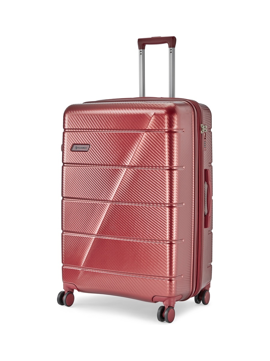 Milan Hard Shell 8W Medium Check-In Luggage - Maroon