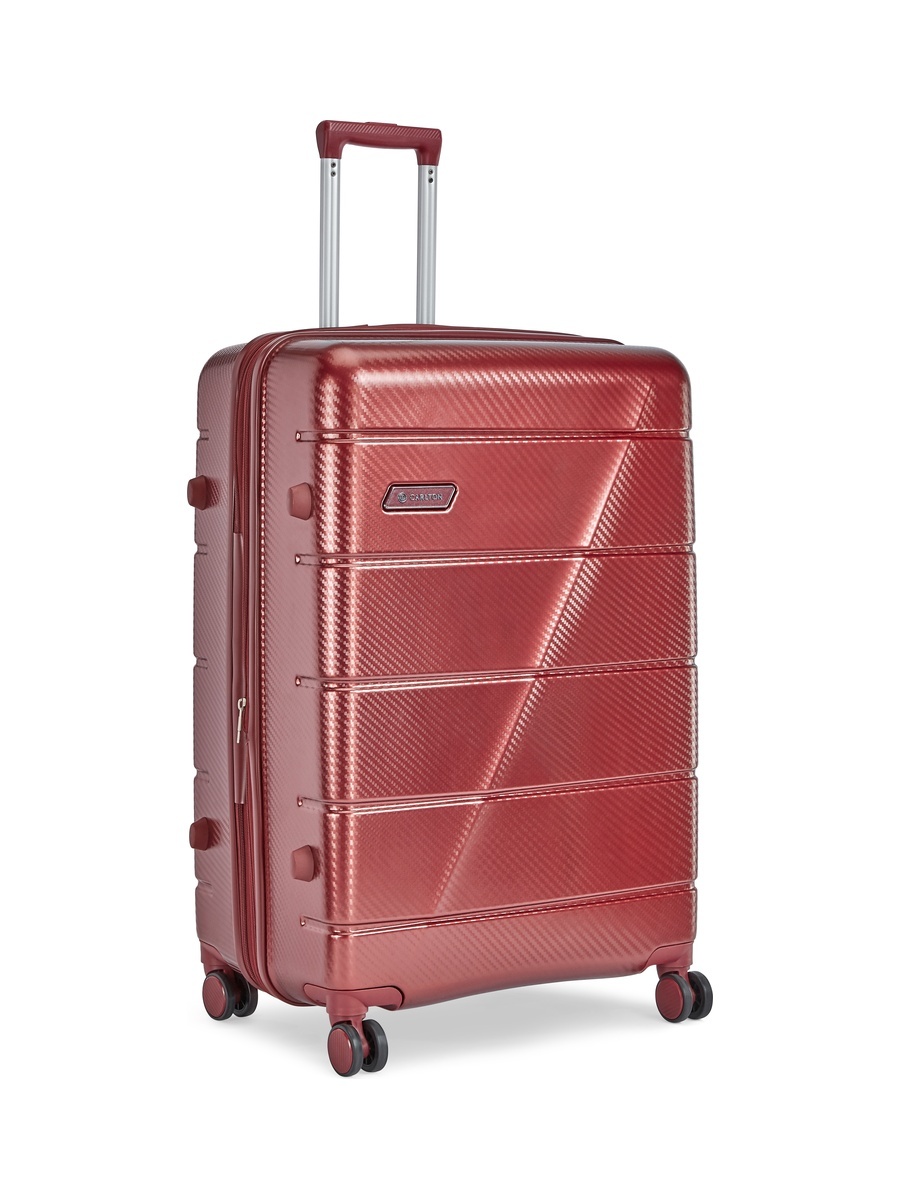Milan Hard Shell 8W Medium Check-In Luggage - Maroon