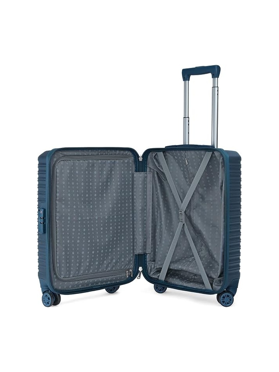 Crossline Hard Shell 8W Medium Check-In Luggage - Blue