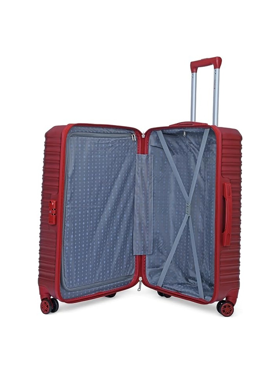 Crossline Hard Shell 8W Cabin Carry-On Luggage - Maroon