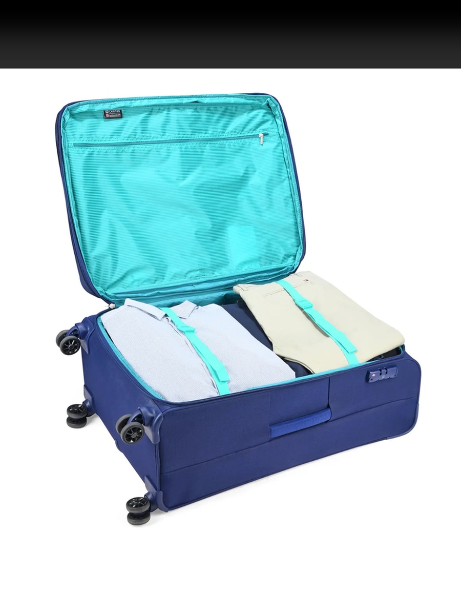 Newbury Plus Softside 8W Medium Check-In Luggage - Blue