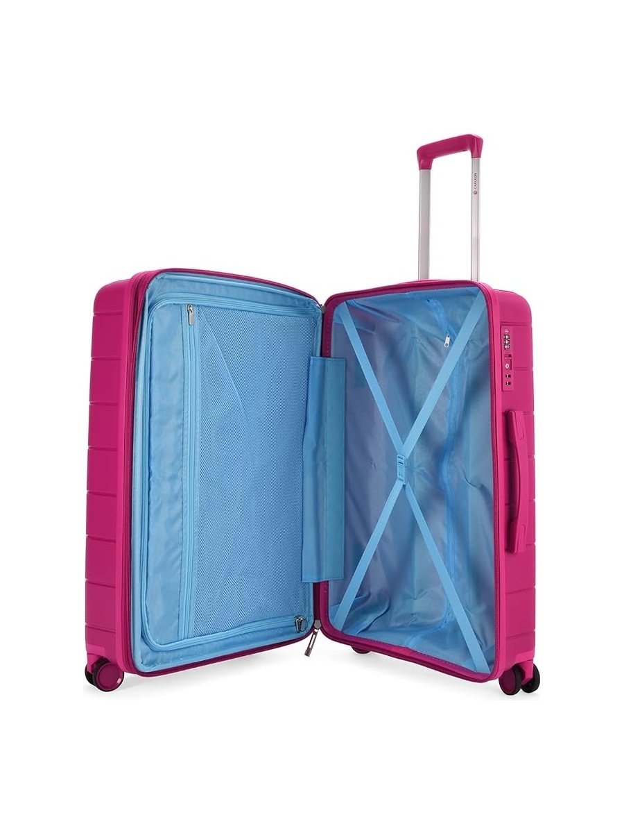 Jude Plus Hard Shell 8W Medium Check-In Luggage - Red