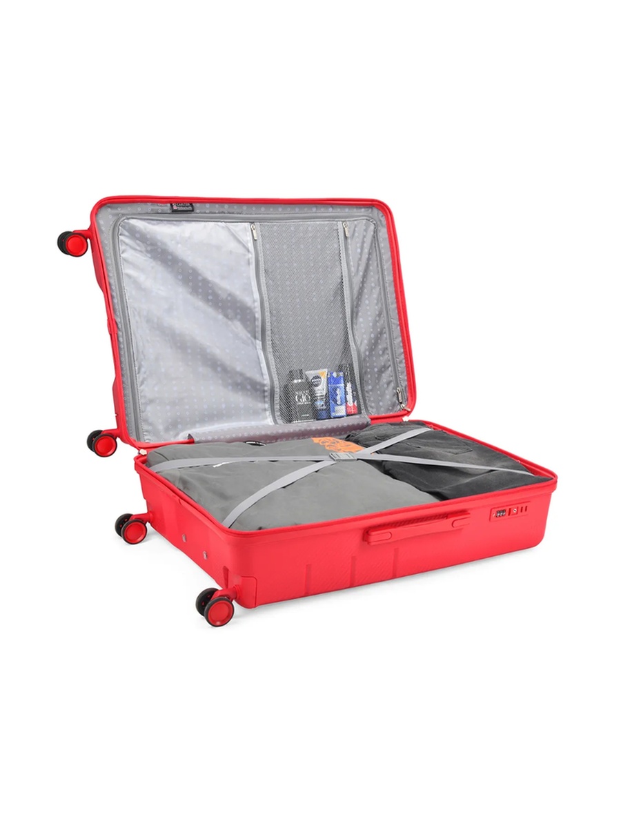 Chroma Active 8W Medium Check-In Luggage - Red