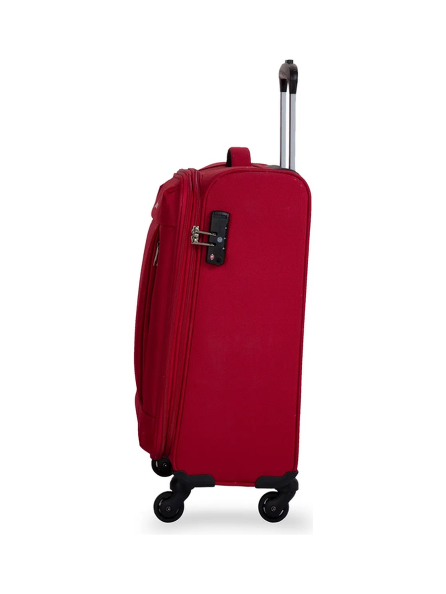 Elante Softside 4W Cabin Carry-On Luggage - Red