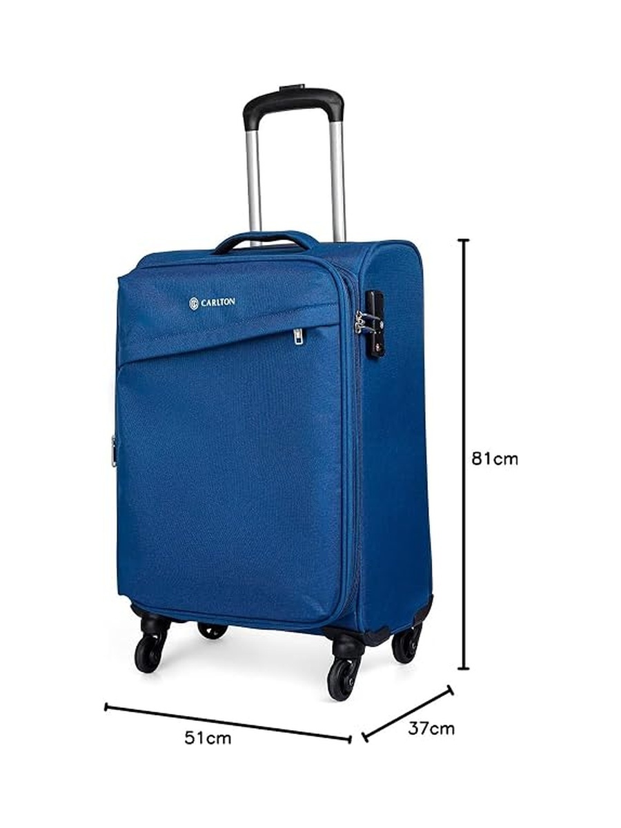 Lords Softside 4W Cabin Carry-On Luggage - Blue