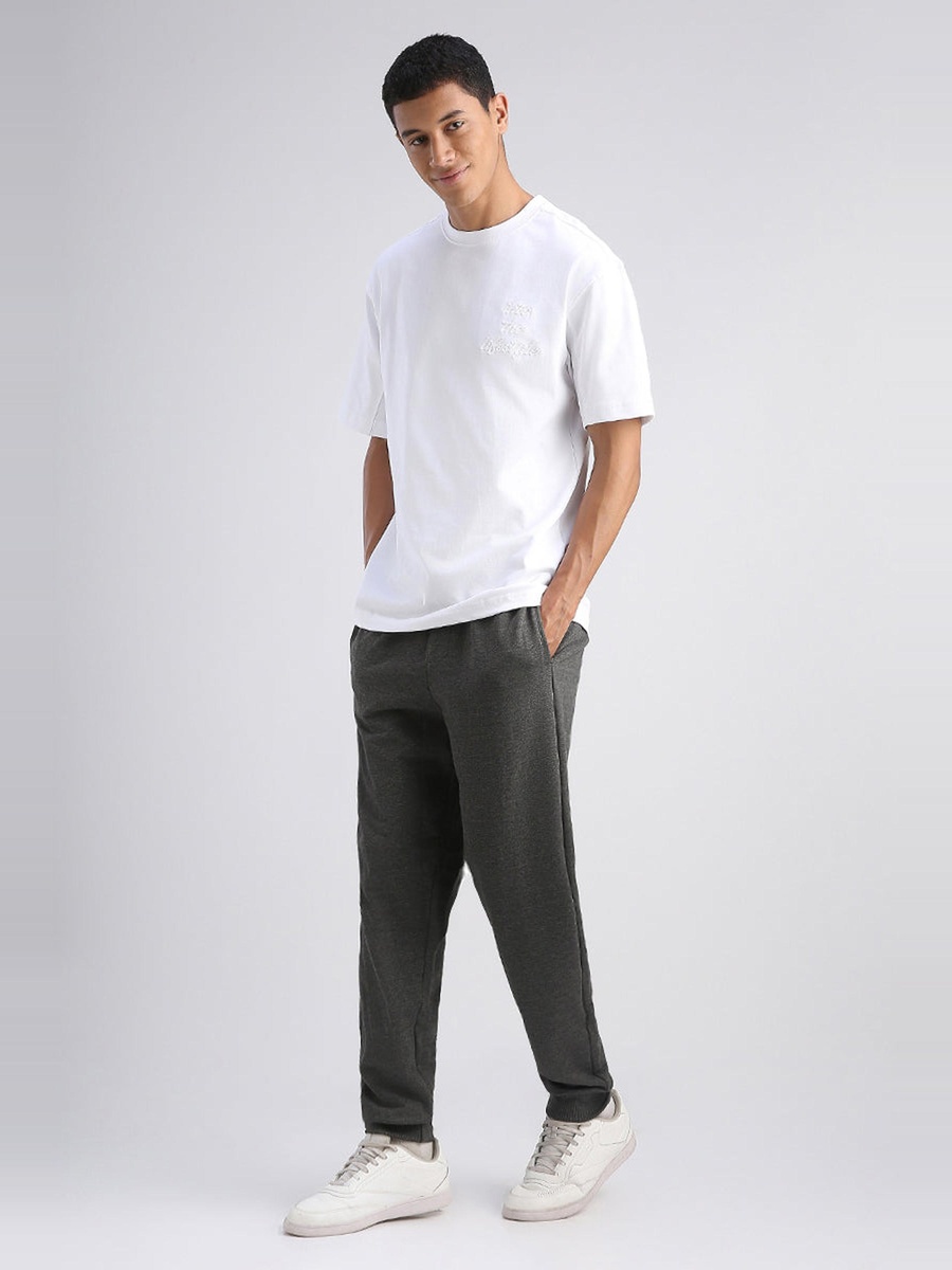 Drawstring Cuffed Sweat Jogger Pants