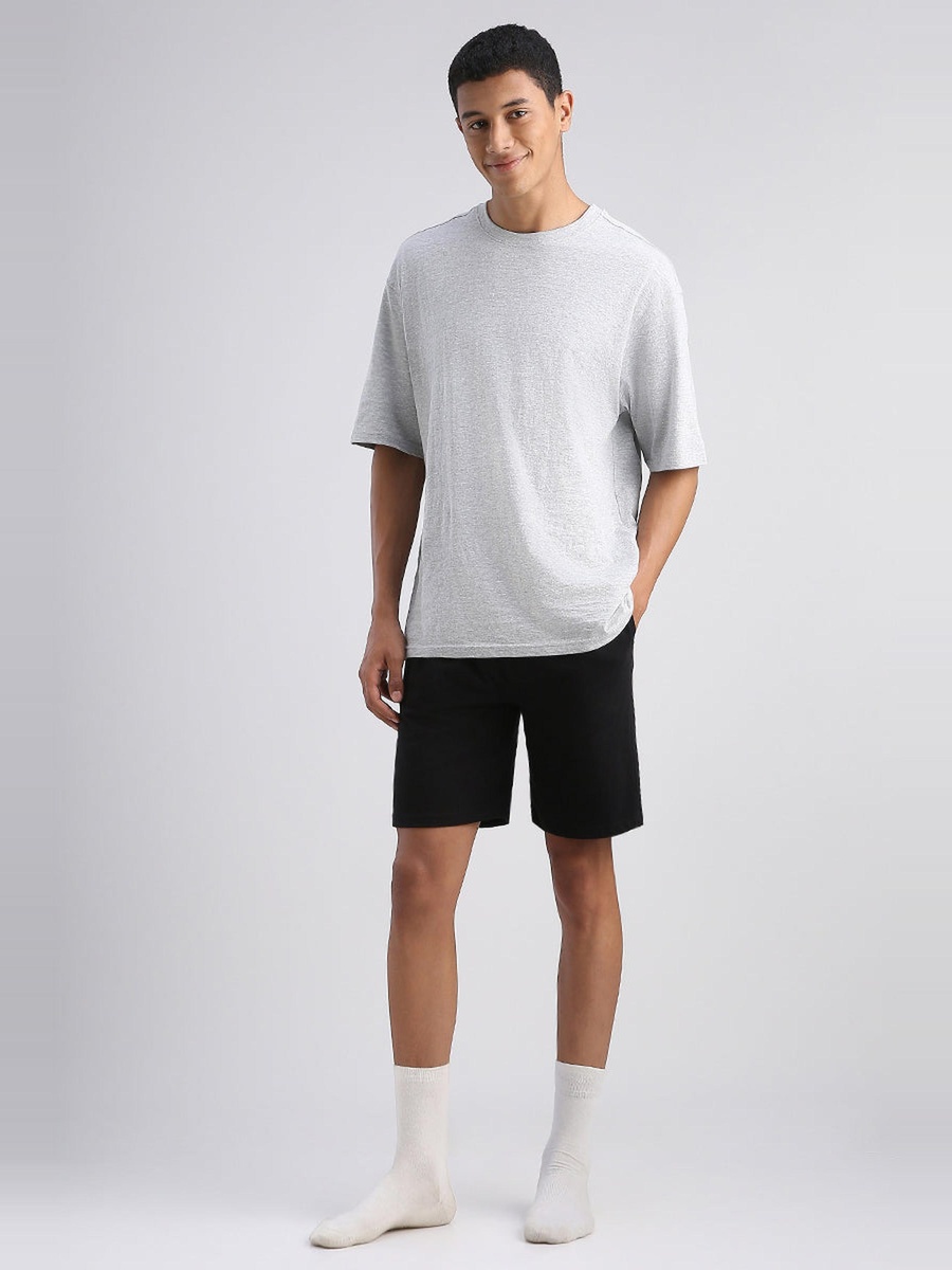 Relaxed Drawstring Lounge Shorts