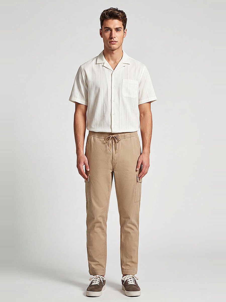 Drawstring Tapered Pants