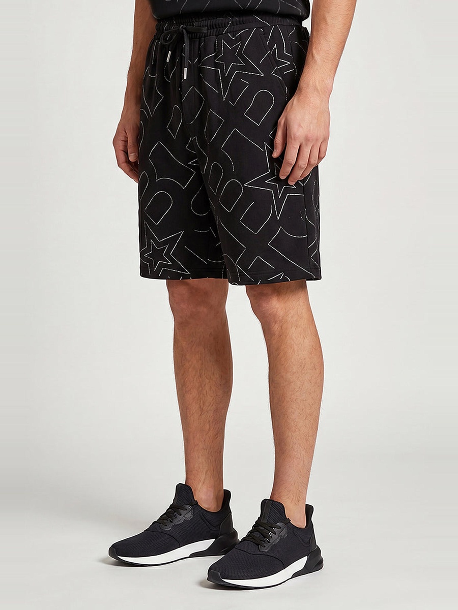 Printed Drawstring Shorts