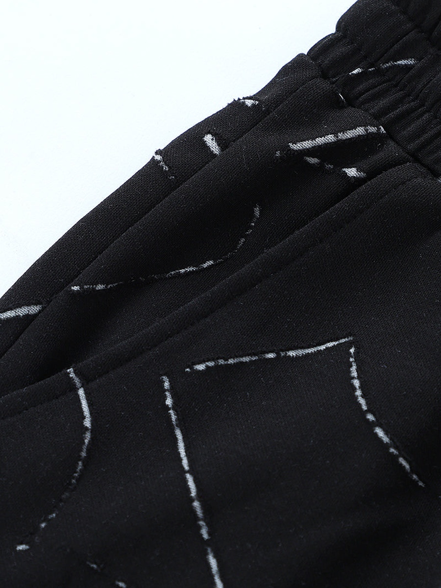 Printed Drawstring Shorts