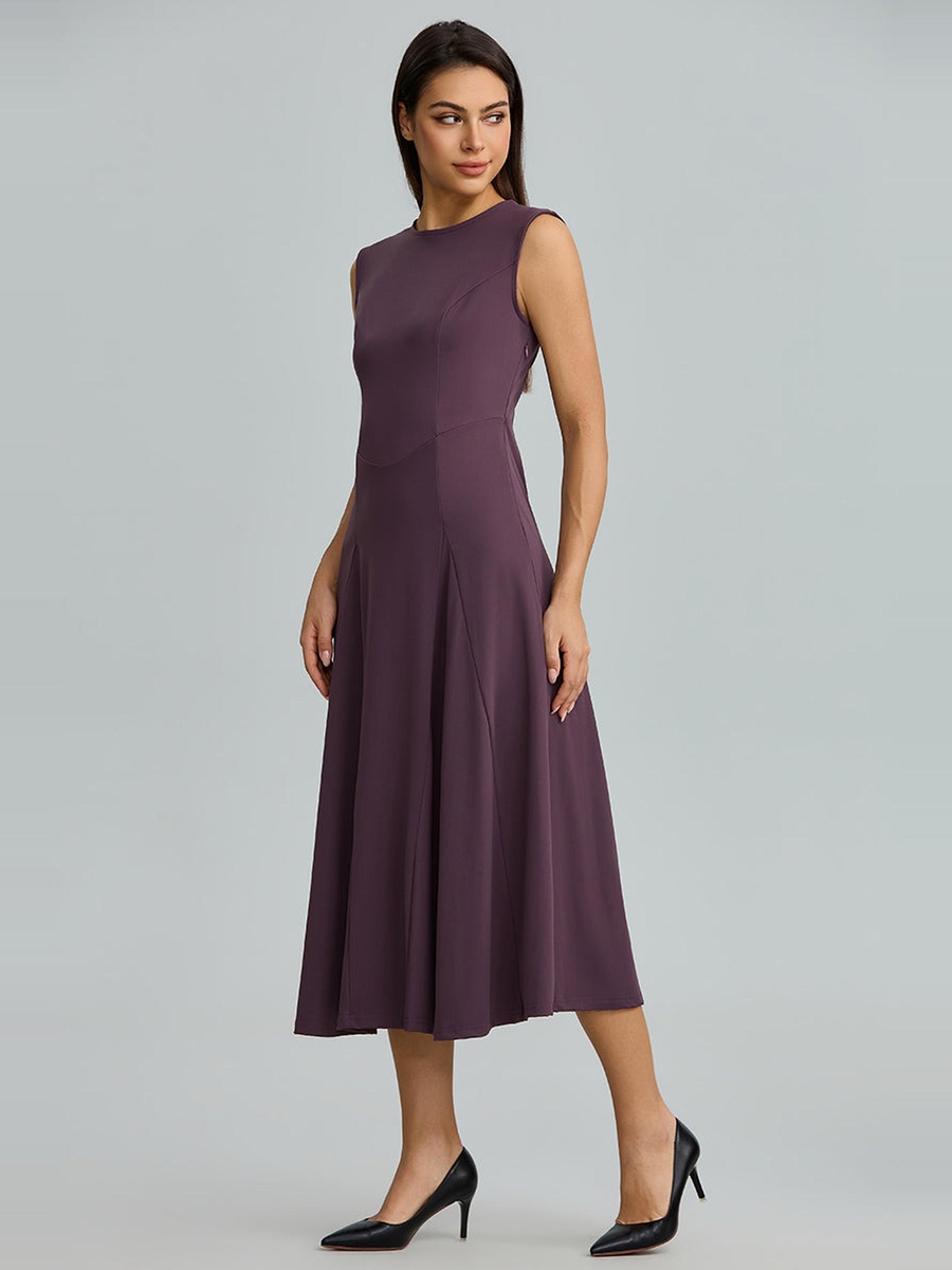 Sleeveless Fit And Flare Dress