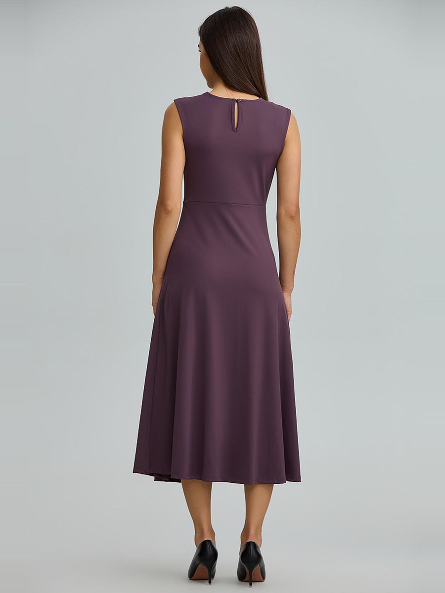 Sleeveless Fit And Flare Dress