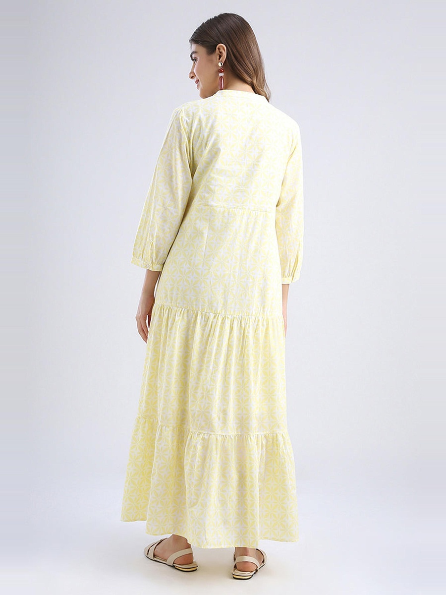 Printed Tiered Maxi Dress