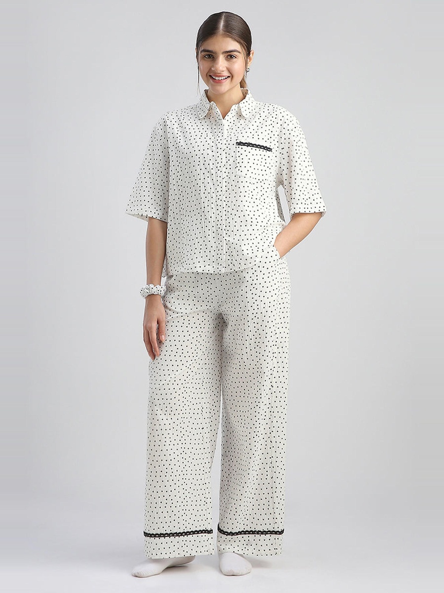 Wide Leg Pyjama Lounge Pants