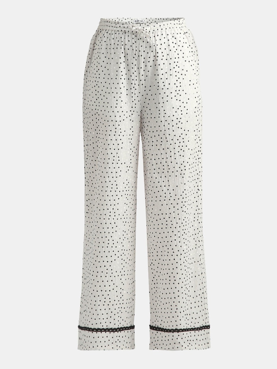 Wide Leg Pyjama Lounge Pants