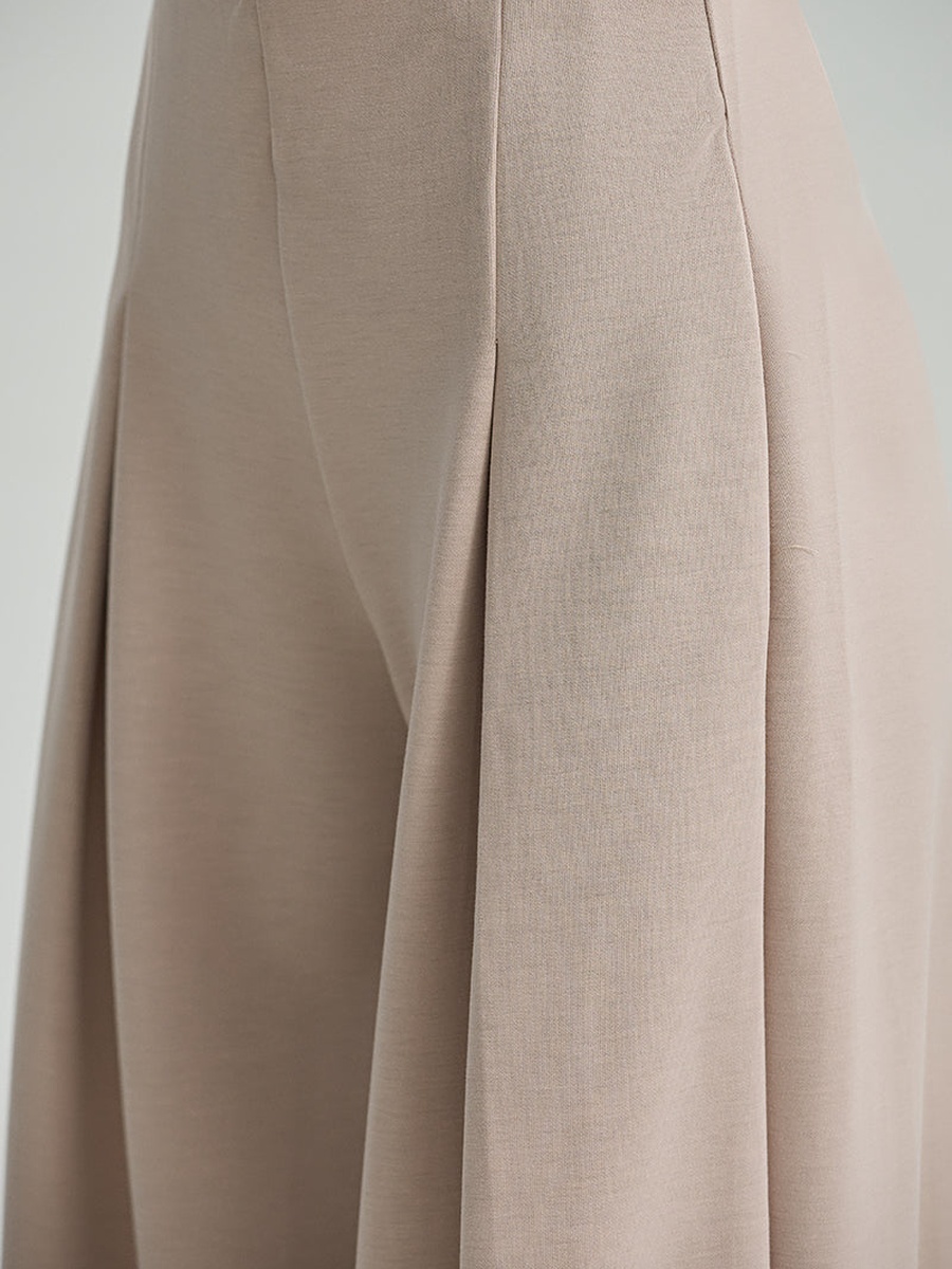 Pleated Wide Leg Soft Pants