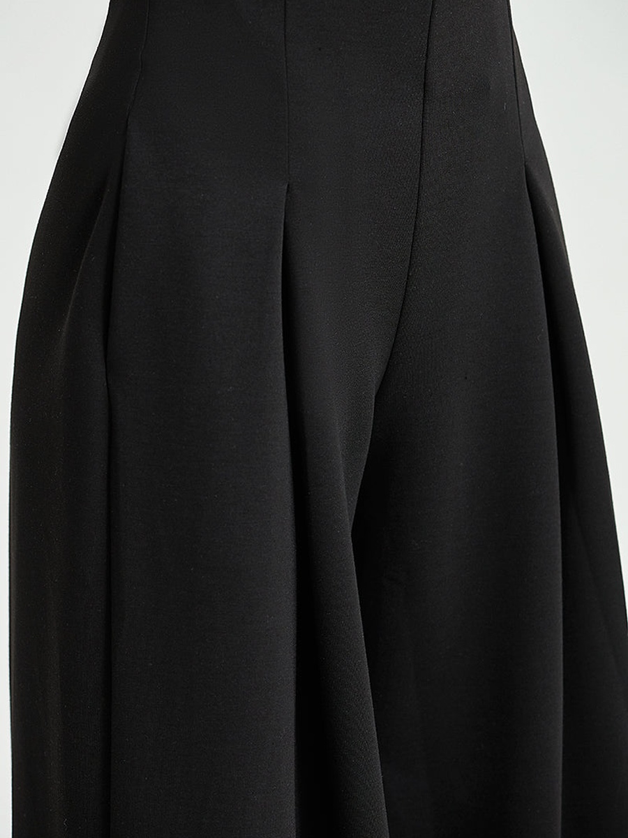 Pleated Wide Leg Soft Pants