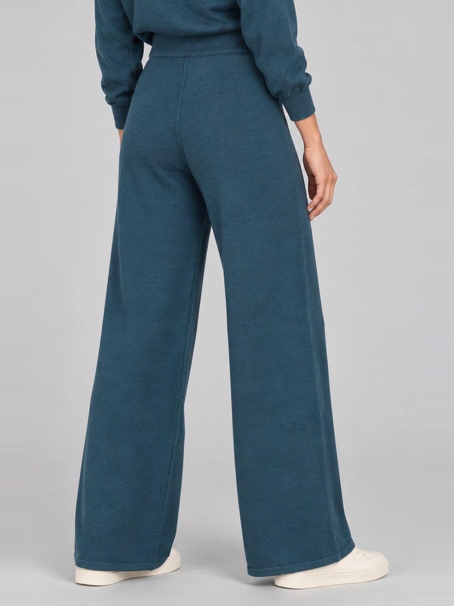 Wide-Leg Knit Pants
