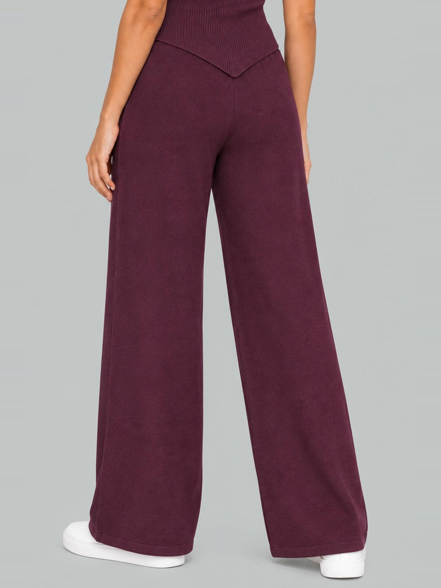 Wide-Leg Knit Pants
