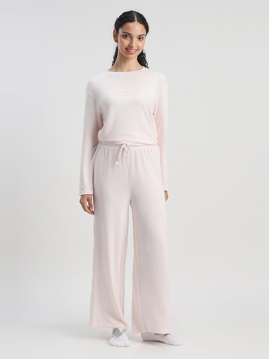 Wide-Leg Lounge Pants