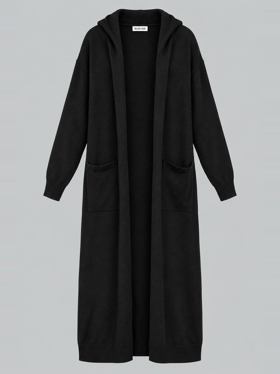 Long Hooded Cardigan