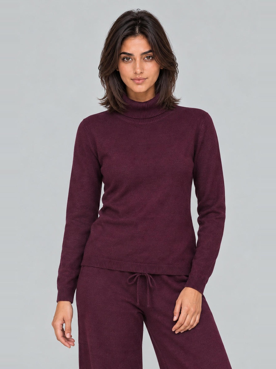 Classic Turtleneck Knit Sweater