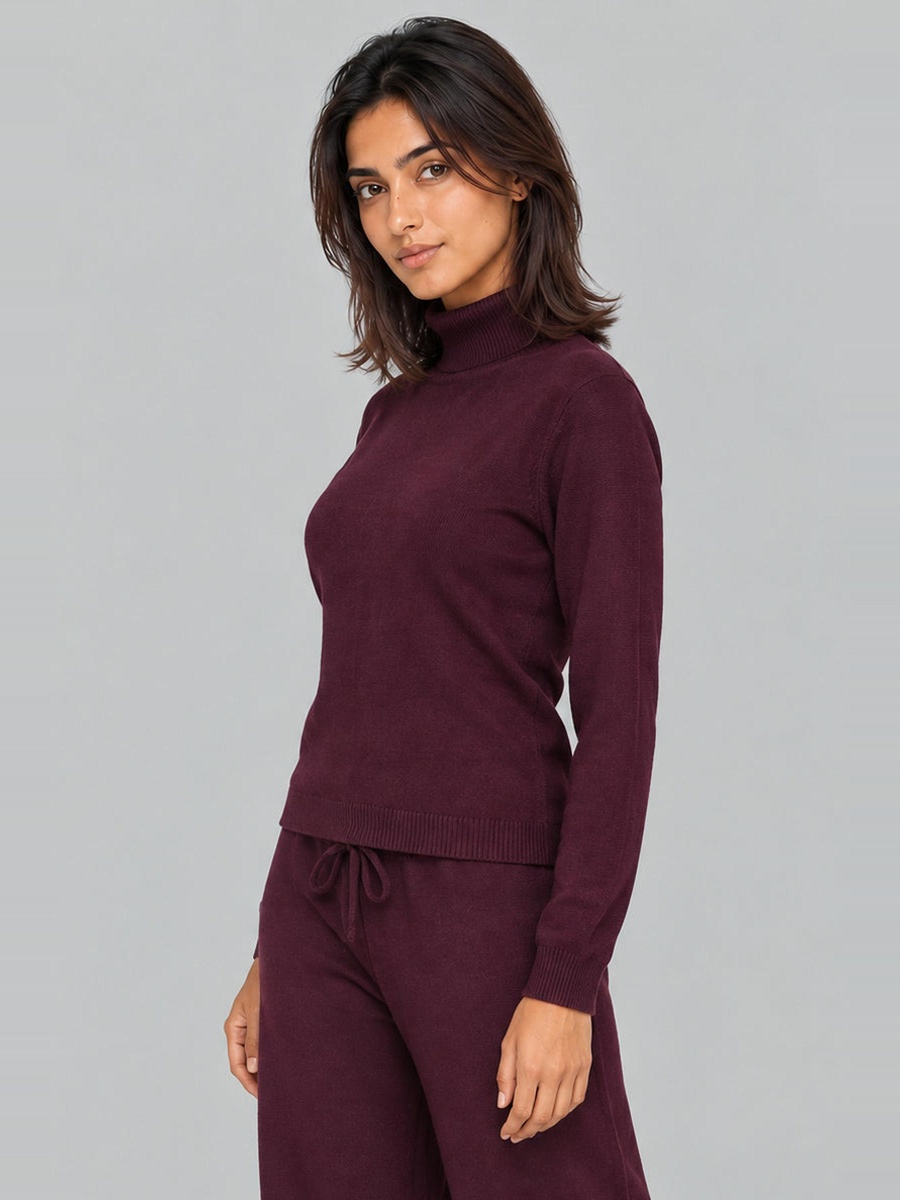 Classic Turtleneck Knit Sweater