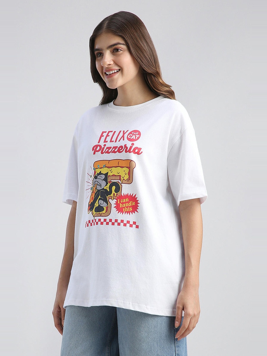 Cartoon Graphic Oversized Tshirt