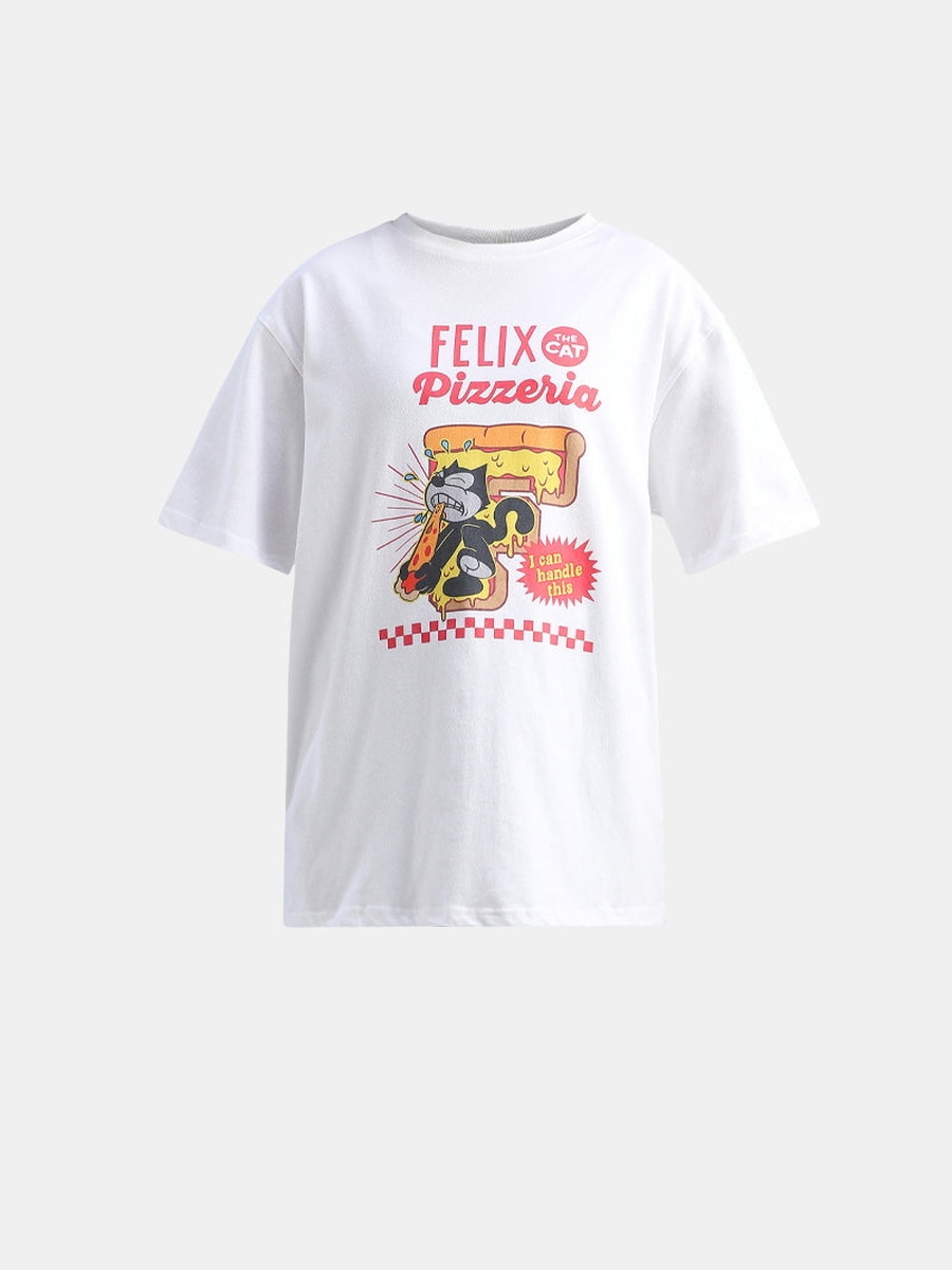 Cartoon Graphic Oversized Tshirt