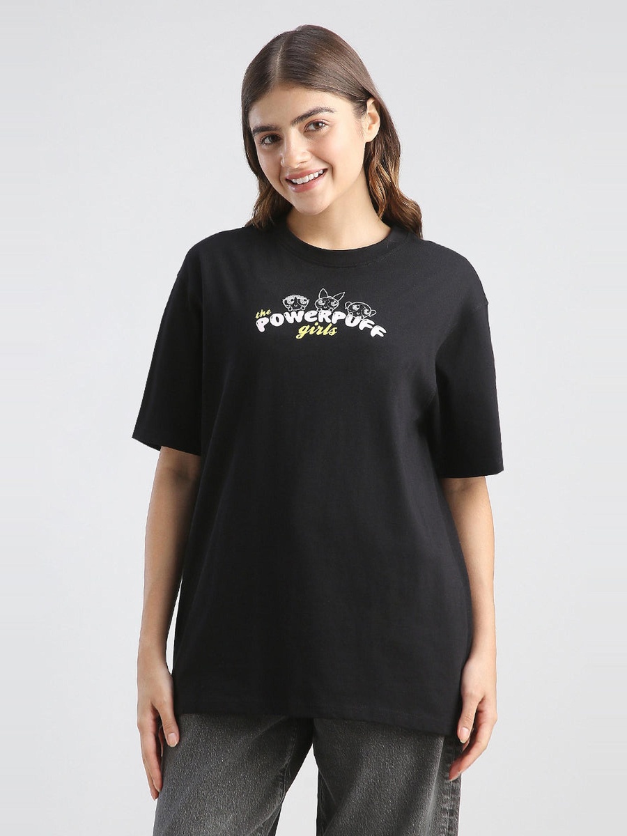 Powerpuff Graphic Oversized Tshirt