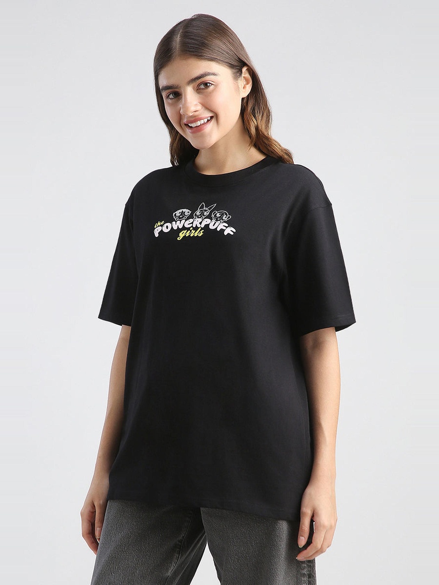 Powerpuff Graphic Oversized Tshirt