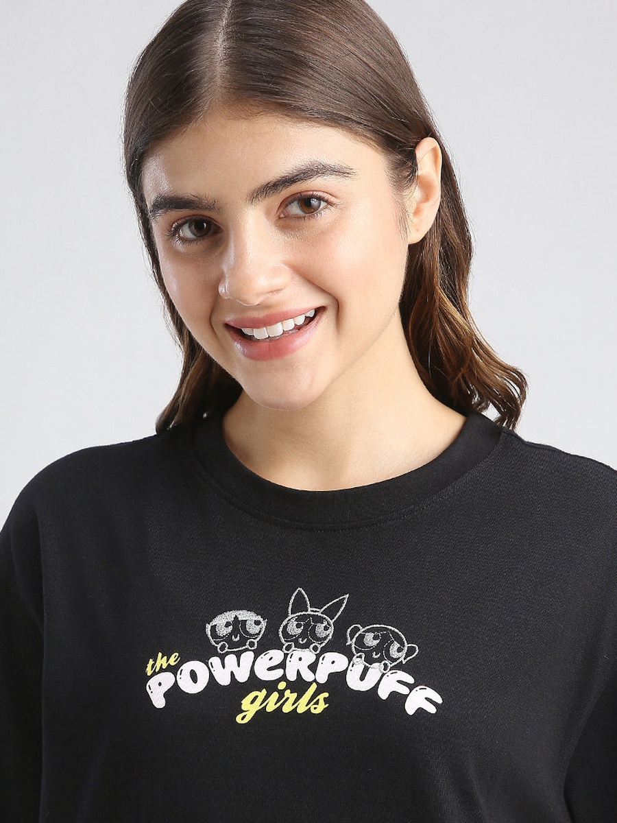Powerpuff Graphic Oversized Tshirt