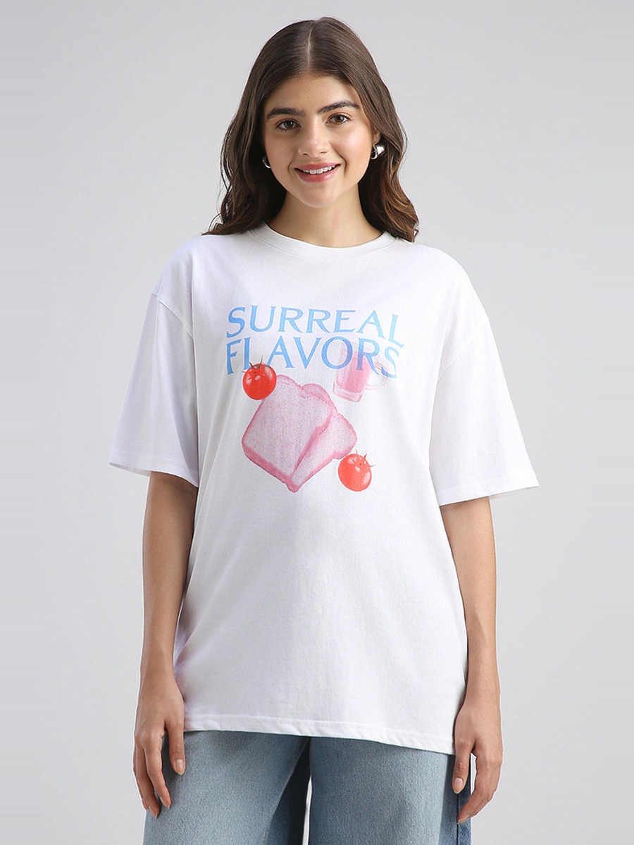 Surreal Flavors Graphic Oversized T-Shirt