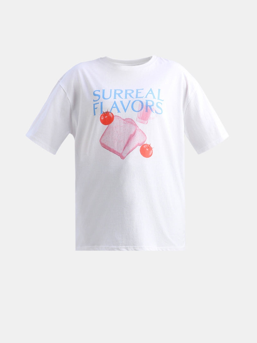 Surreal Flavors Graphic Oversized T-Shirt