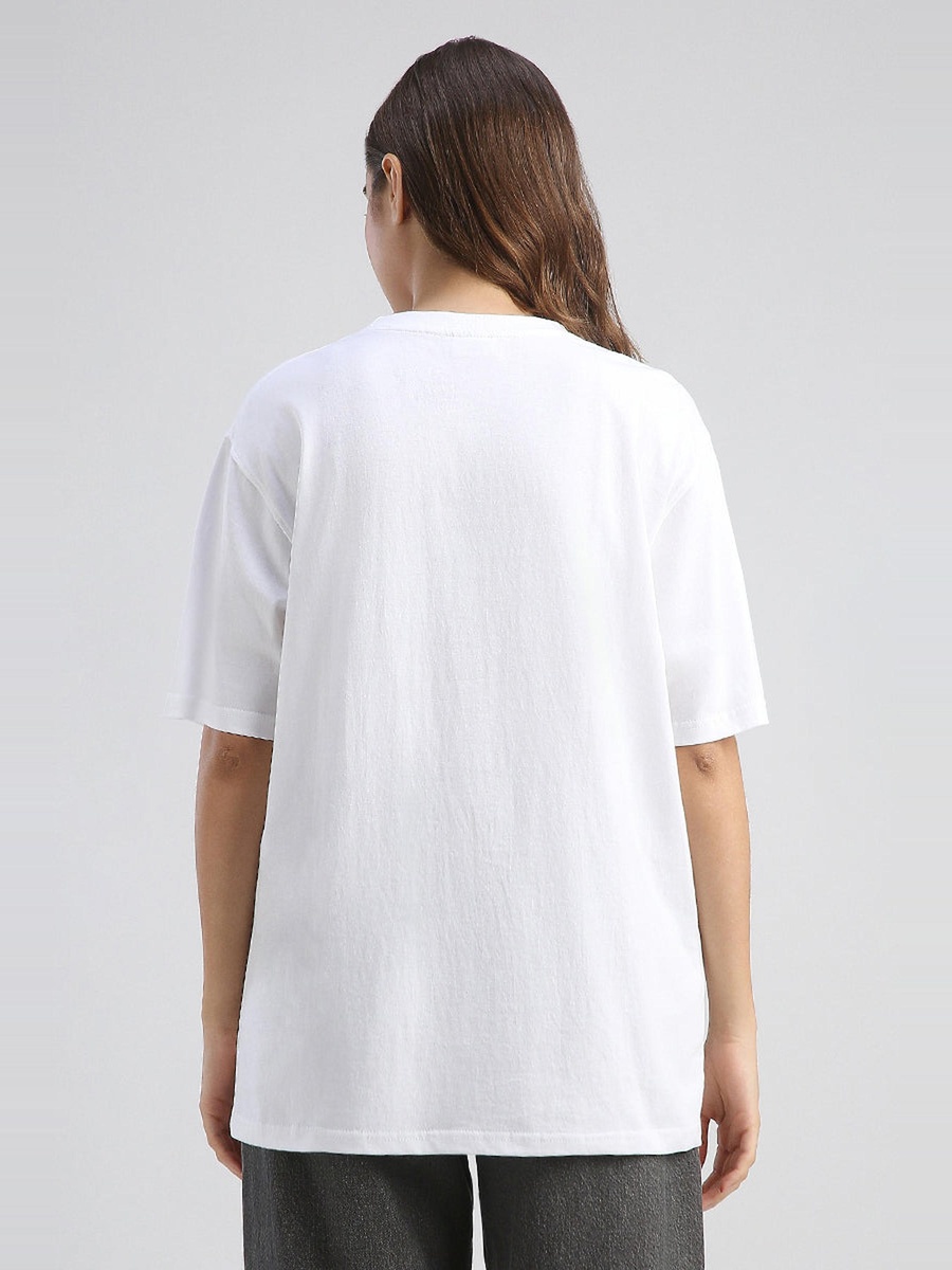 Cute Cat Print Oversized Tshirt
