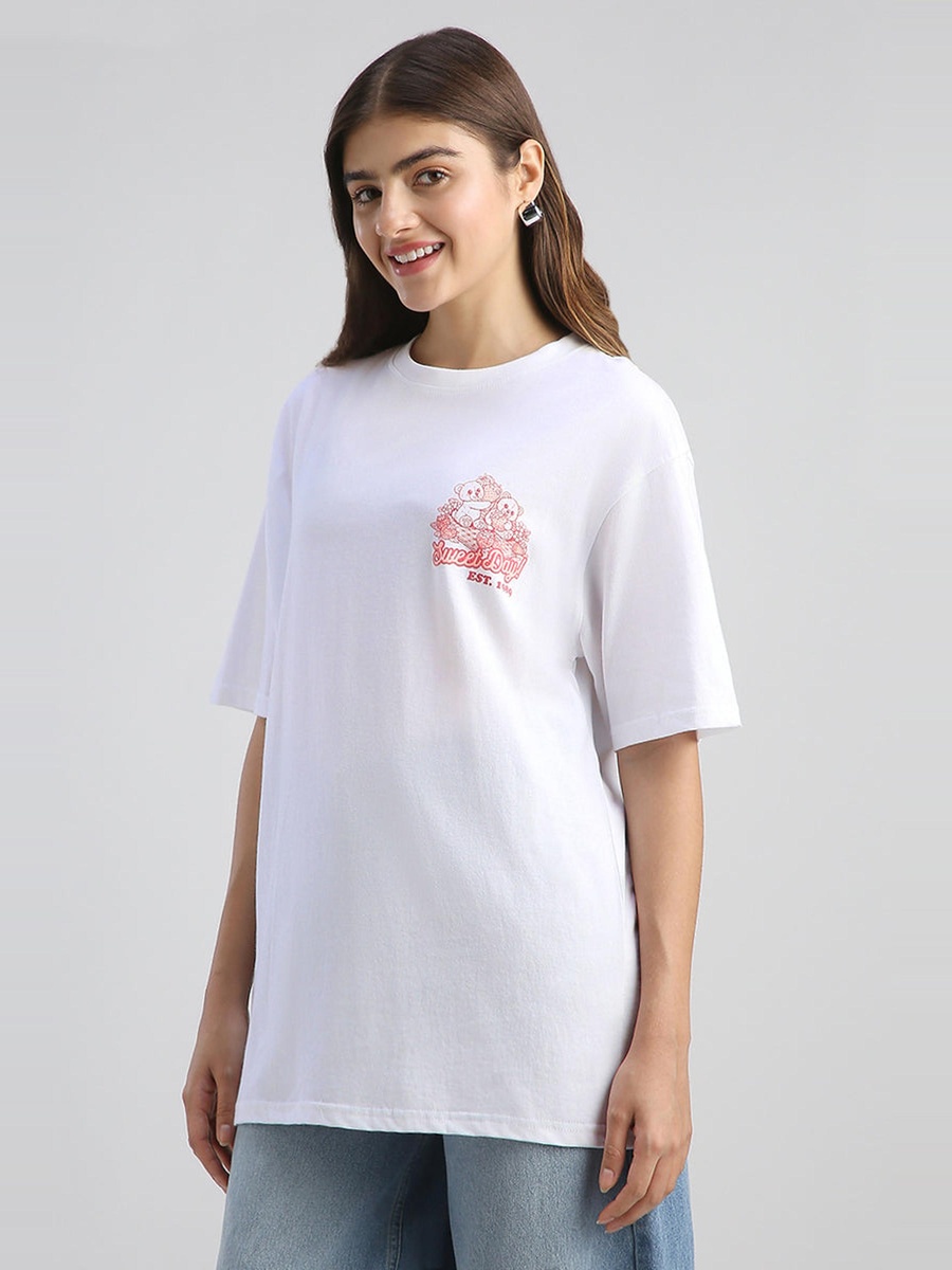 Oversized T-Shirt With Back Print