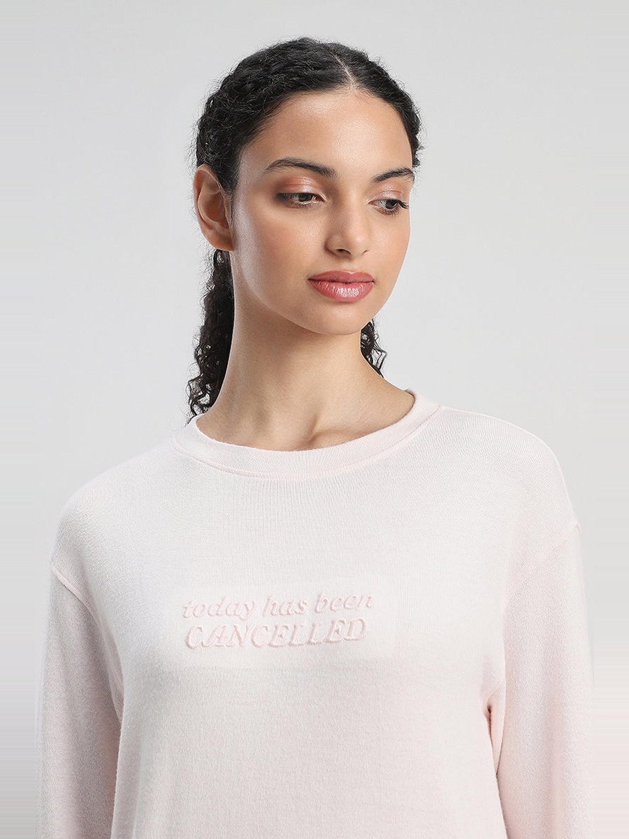 Embroidered Long-Sleeve T-Shirt