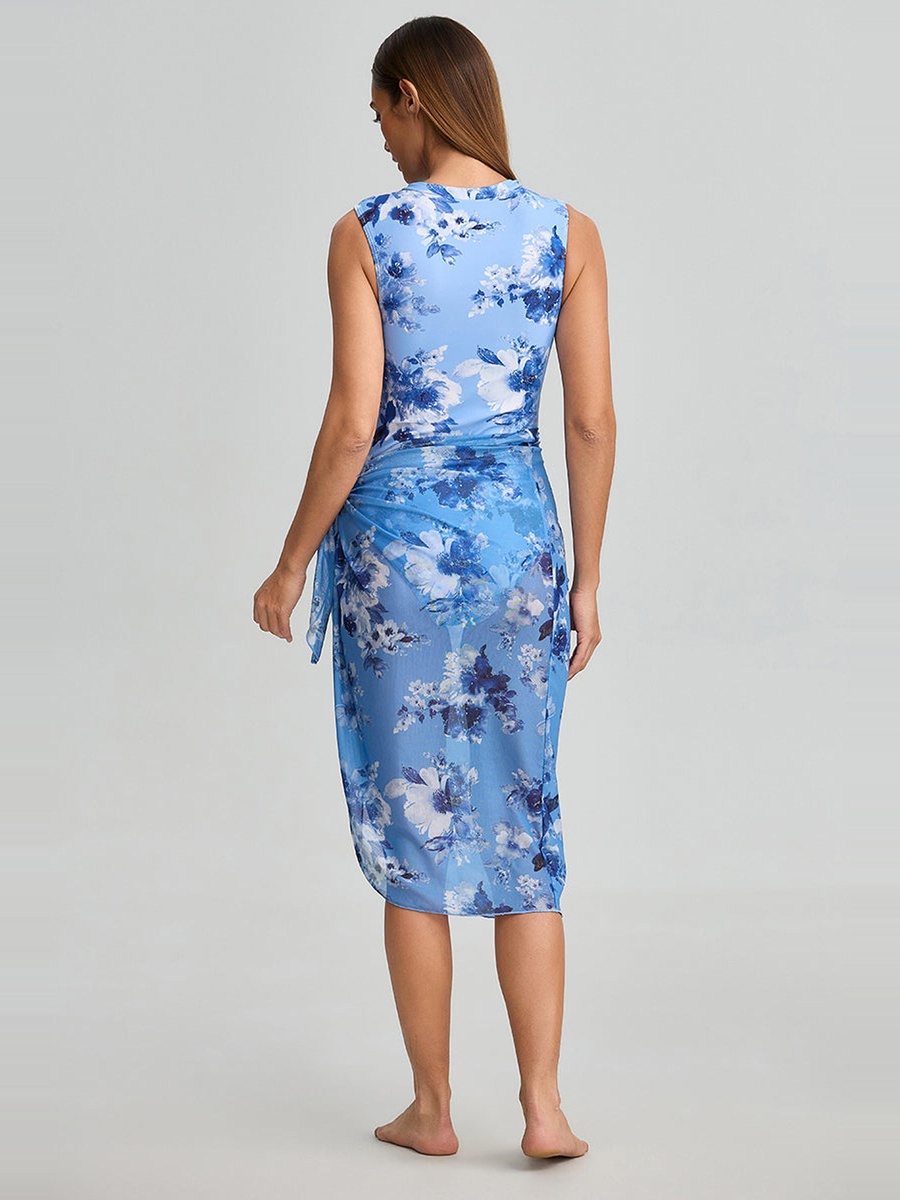 Swimsuit With Wrap Skirt