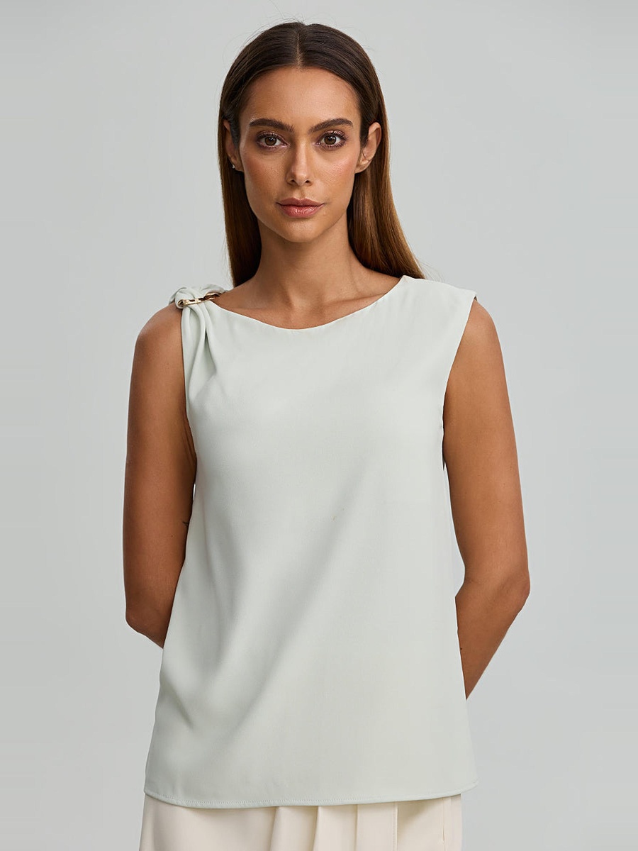 Sleeveless Shoulder Ring Top