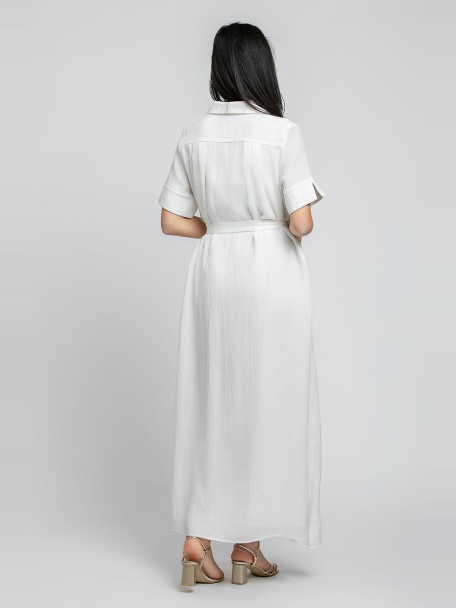 Shirt Dress With Waist Belt