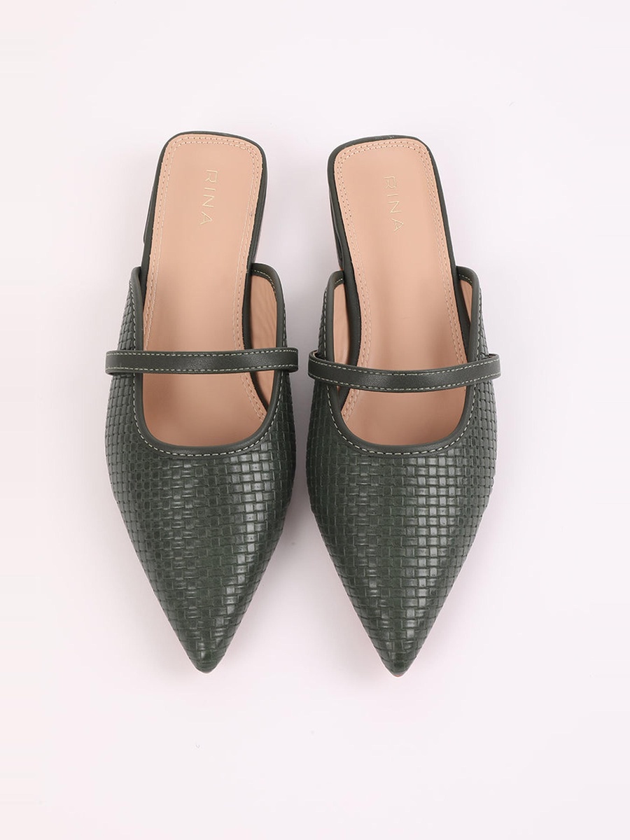 Pointed Toe Mule Flats