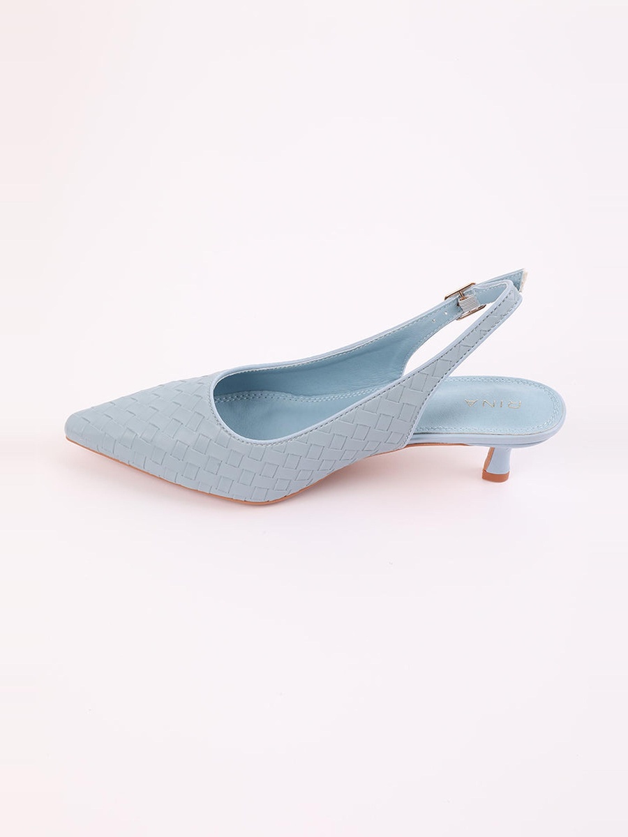 Pointed Toe Slingback Low Heels