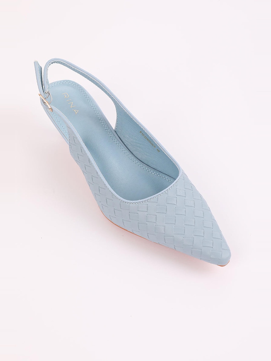 Pointed Toe Slingback Low Heels