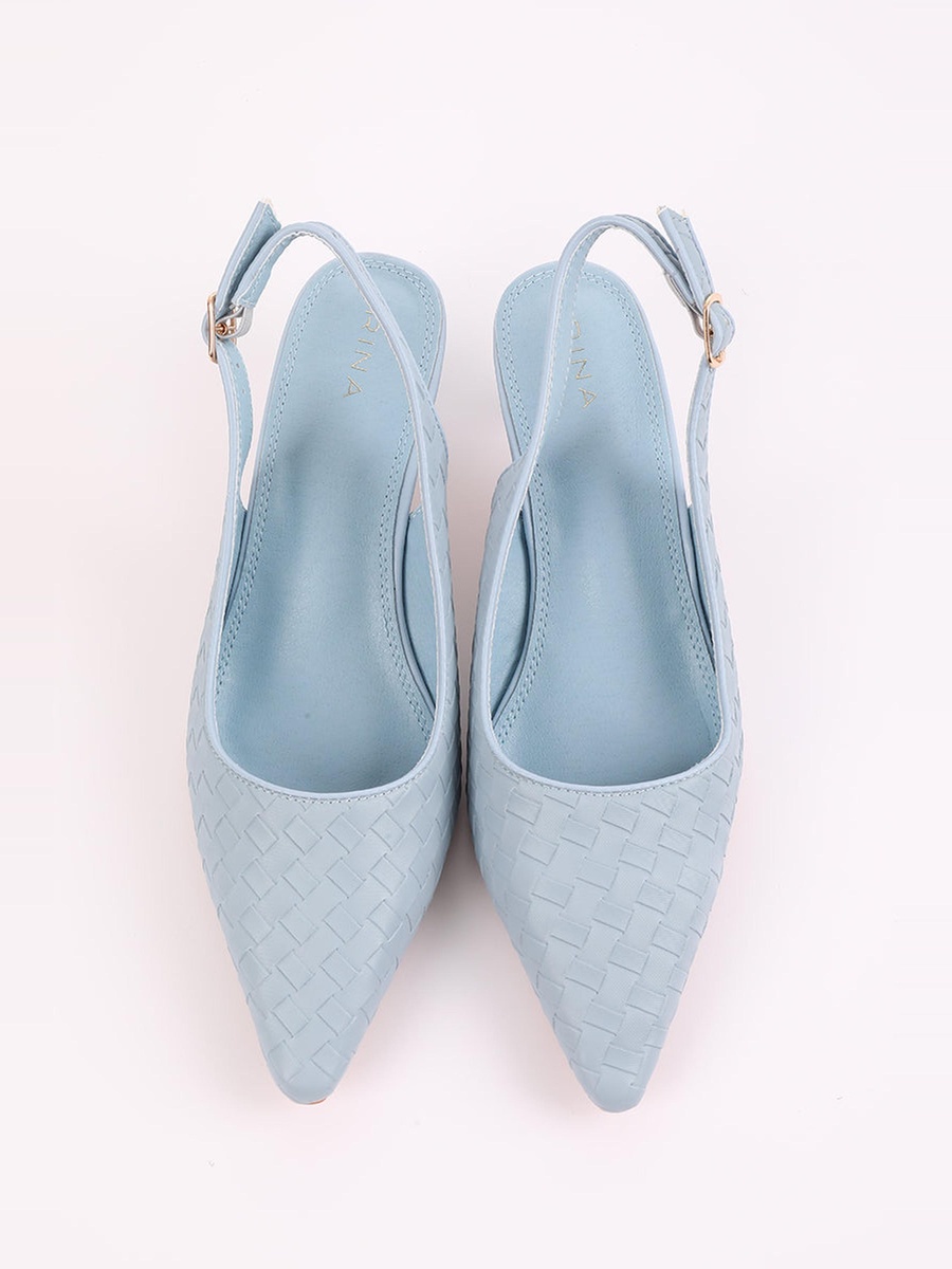 Pointed Toe Slingback Low Heels