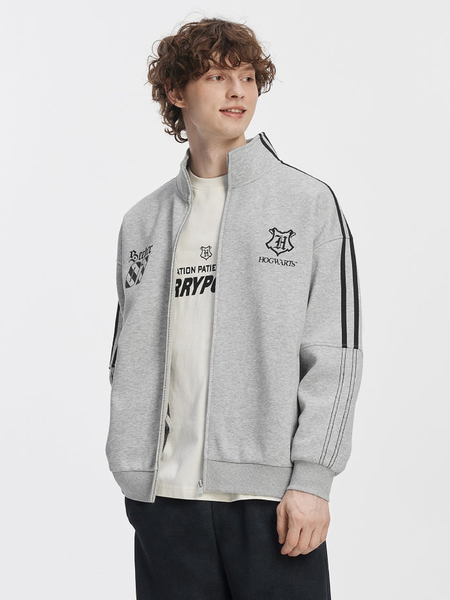 Zip-Up Jacket with Embroidered Crest