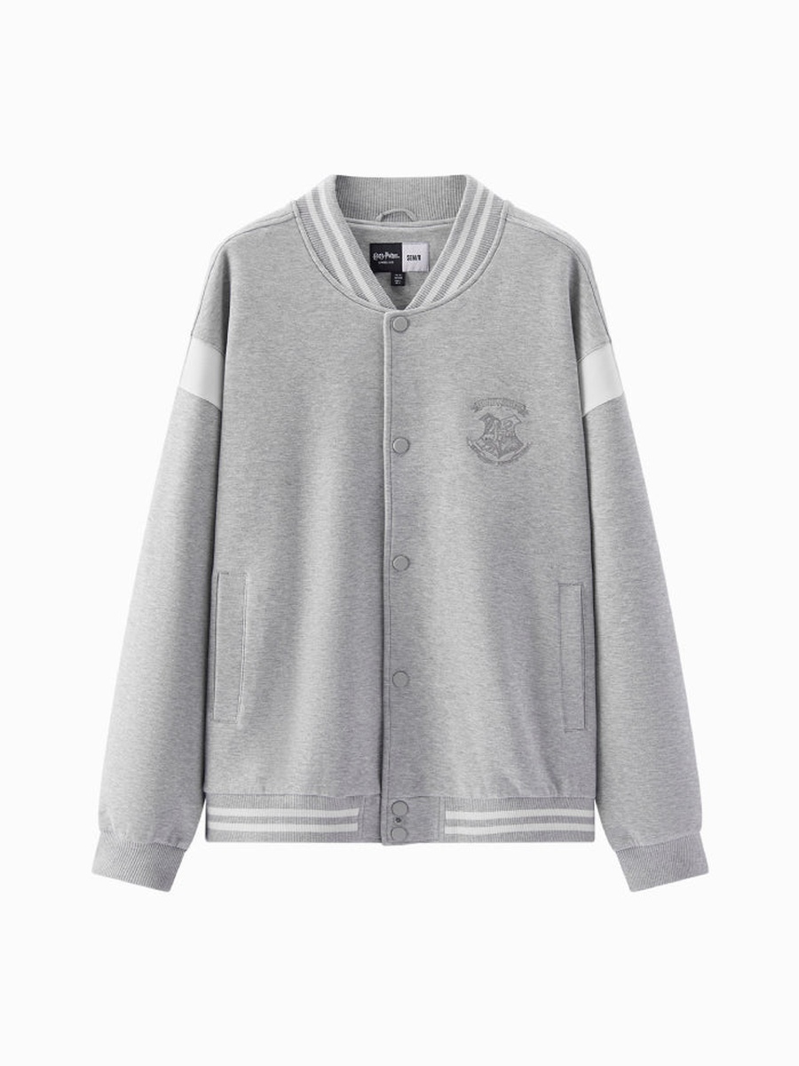 Varsity Jacket with Embroidered Crest