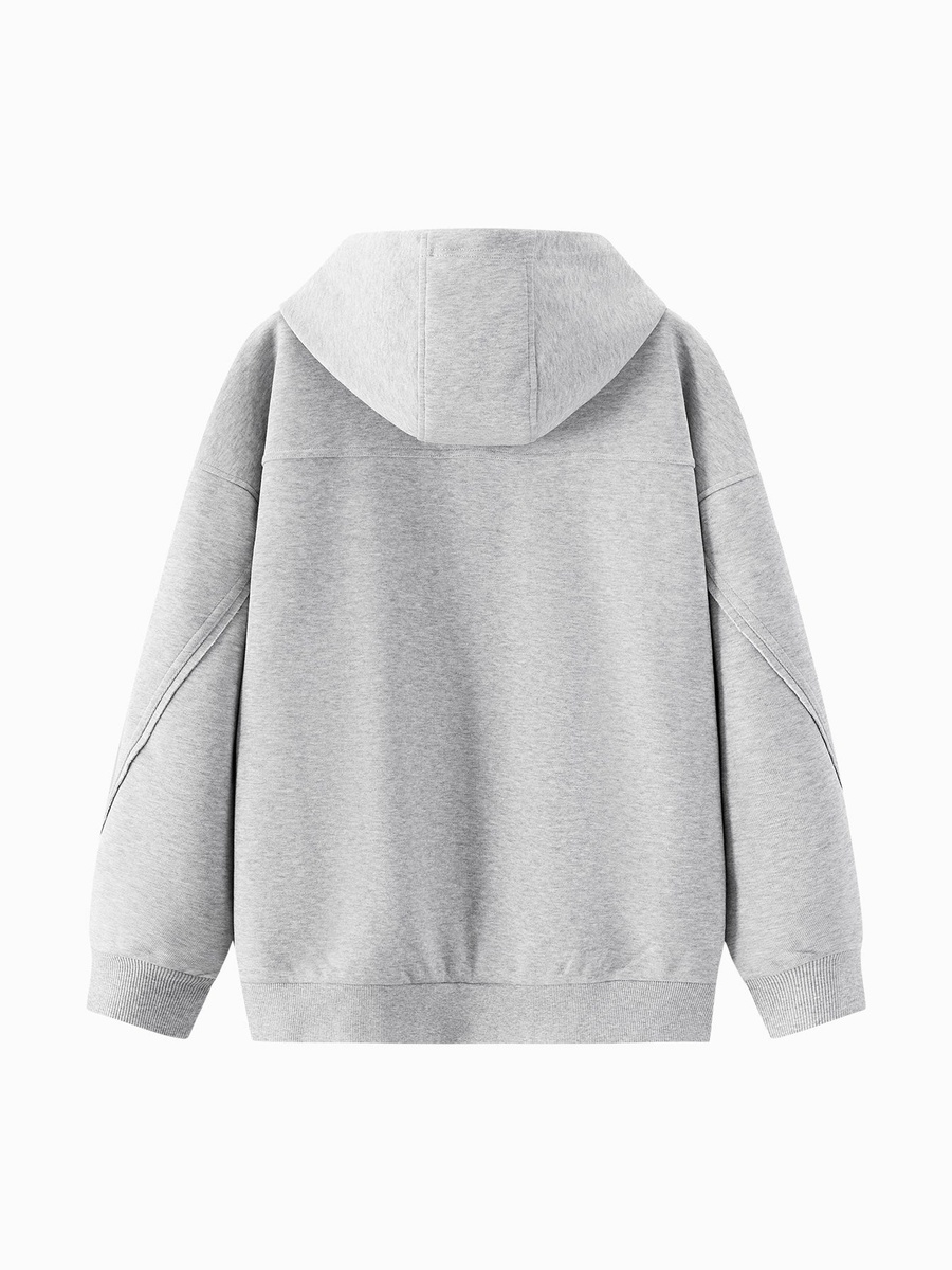 Oversized Graphic Zip Hoodie